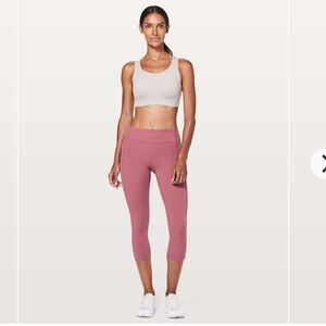 Lululemon speed up crop 21” moss rose Size 4